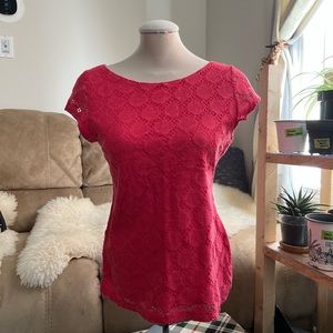 Banana Republic coral blouse